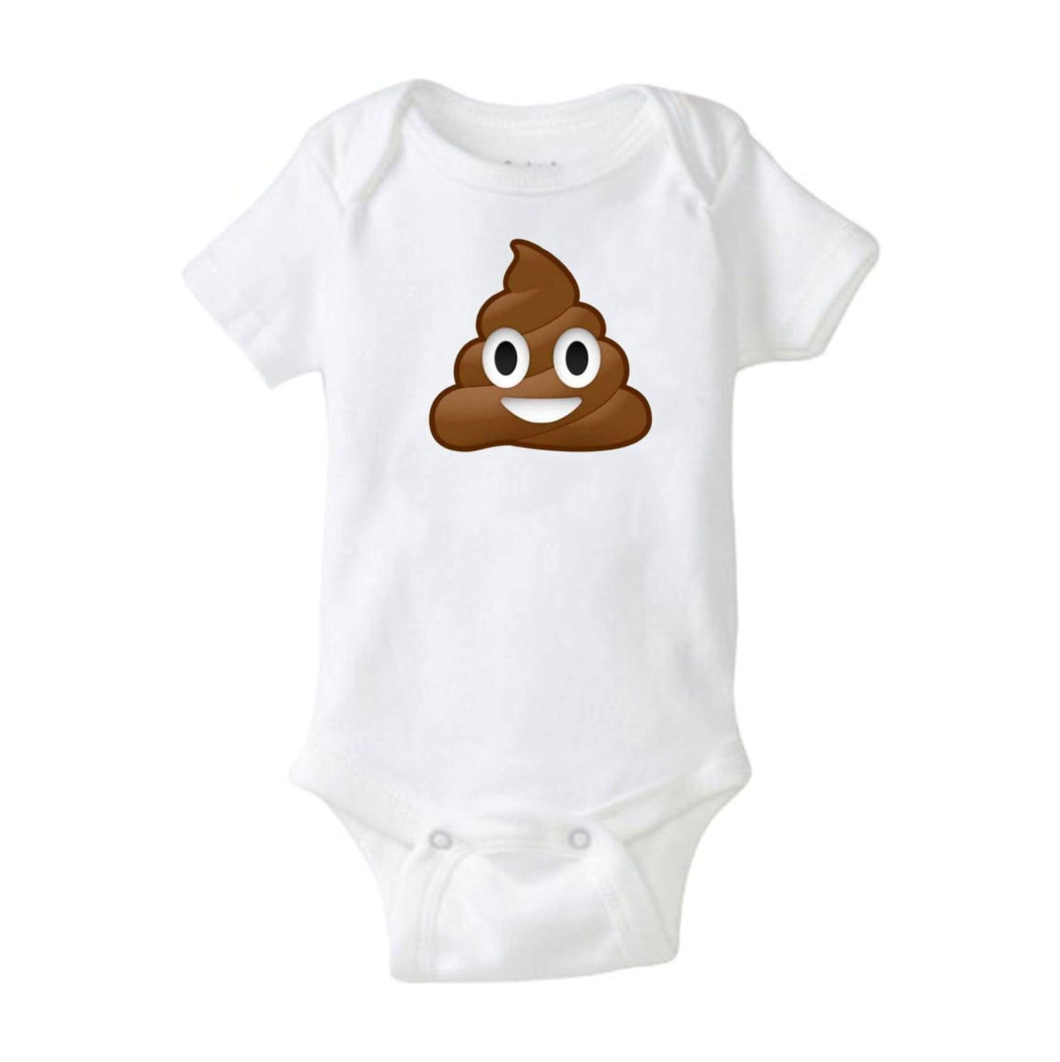 Poop Emoji Onesie Cool Baby Shower Gift Cute Funny Awesome Baby