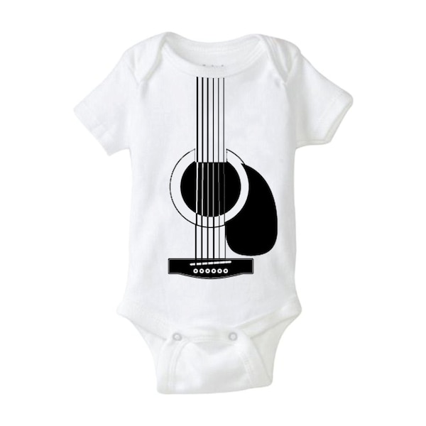 Guitar Baby Cool Baby Shower Gift Country Blue Grass Music Cute Funny Play the baby Awesome Baby Gift Boy Girl Neutral Country Natural Chill