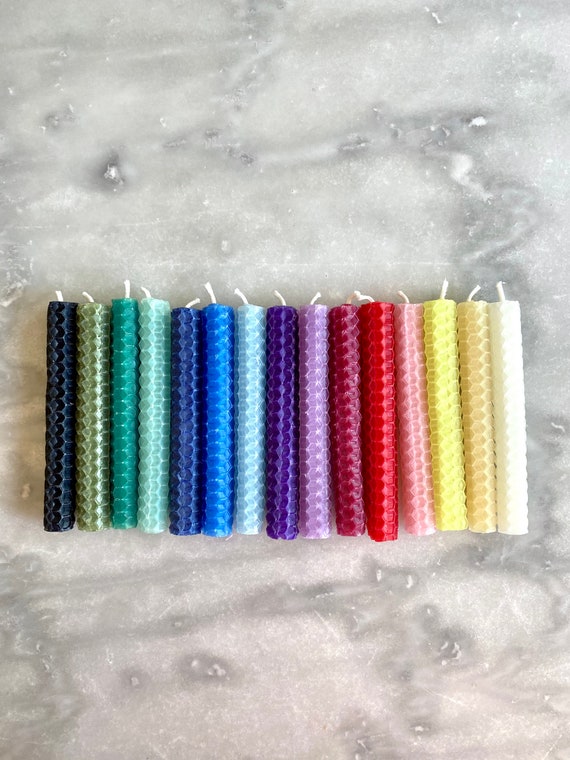 Beeswax Chime/Spell/Ritual Candles 90 minute Etsy
