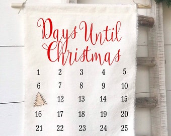 Christmas Calendar, Advent Calendar, Christmas Countdown, Christmas Decor, Farmhouse Christmas, Christmas gift, Days Until Christmas