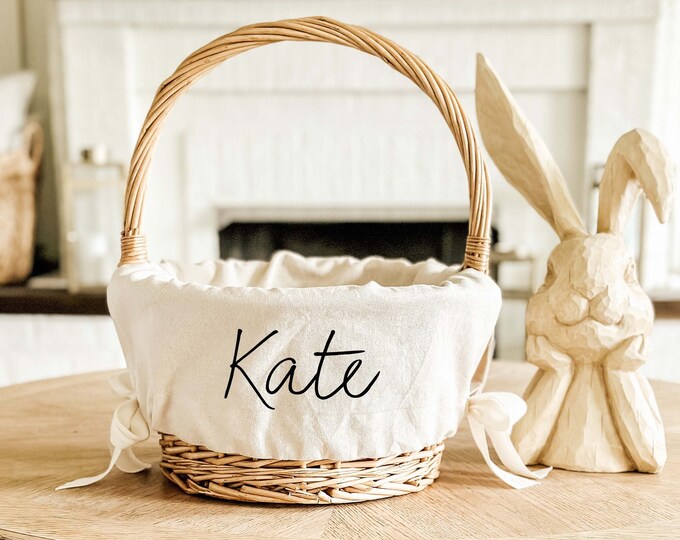 Personalized Easter Basket Liner, Custom Easter Basket Liner, Easter