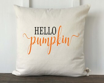 Hello Pumpkin Pillow Etsy