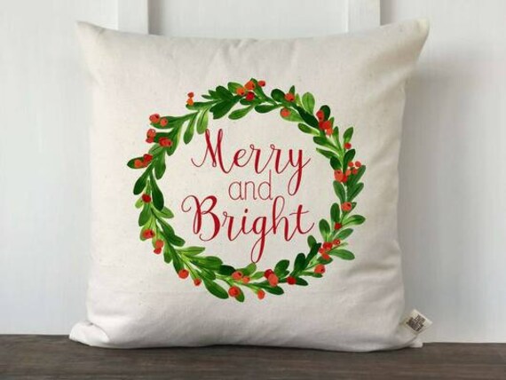 Farmhour Christmas Pillow Cover Merry Farmhour Christmas Pillow Cover Merry