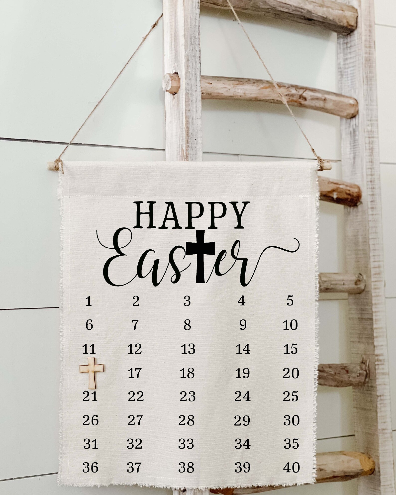 Easter Countdown Calendar Easter Decor Lent Calendar Etsy