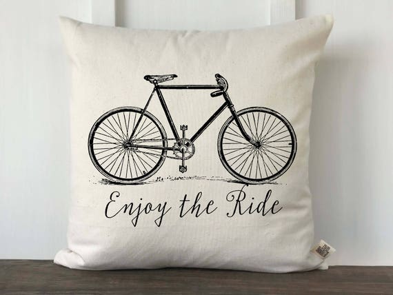 bicycle throw pillows