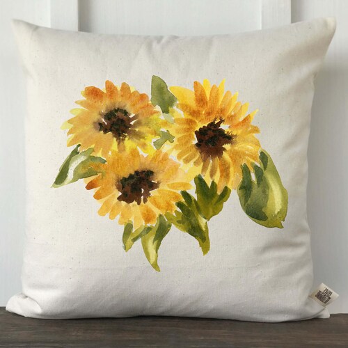 Farmhouse Sunflower Pillow Cover Farmhouse Style Etsy