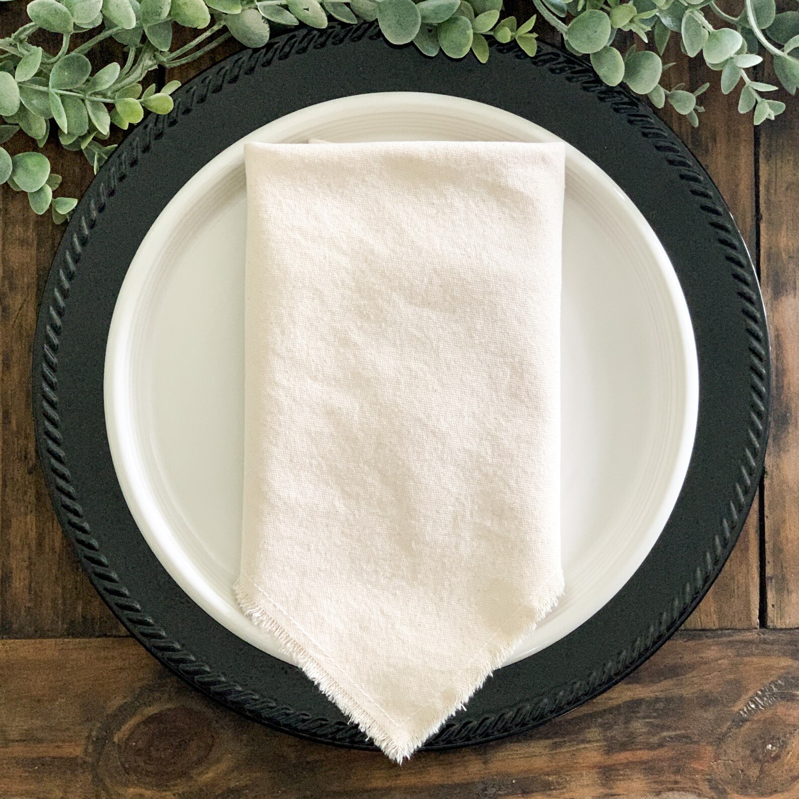 Napkin Handmade Napkin Cream or White color Christmas Etsy