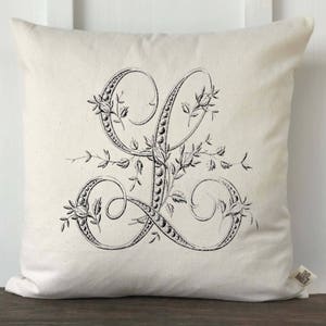 Curly Monogramed Pillow cases – Embroid Print Now