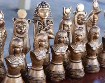 Egyptian Chess set, Customisable Colours(Pieces only/Board Not inluded)