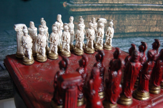 Greek Mythology Gods Chess Men Pieces Set Zeus Hera and More - NO BOARD | UK