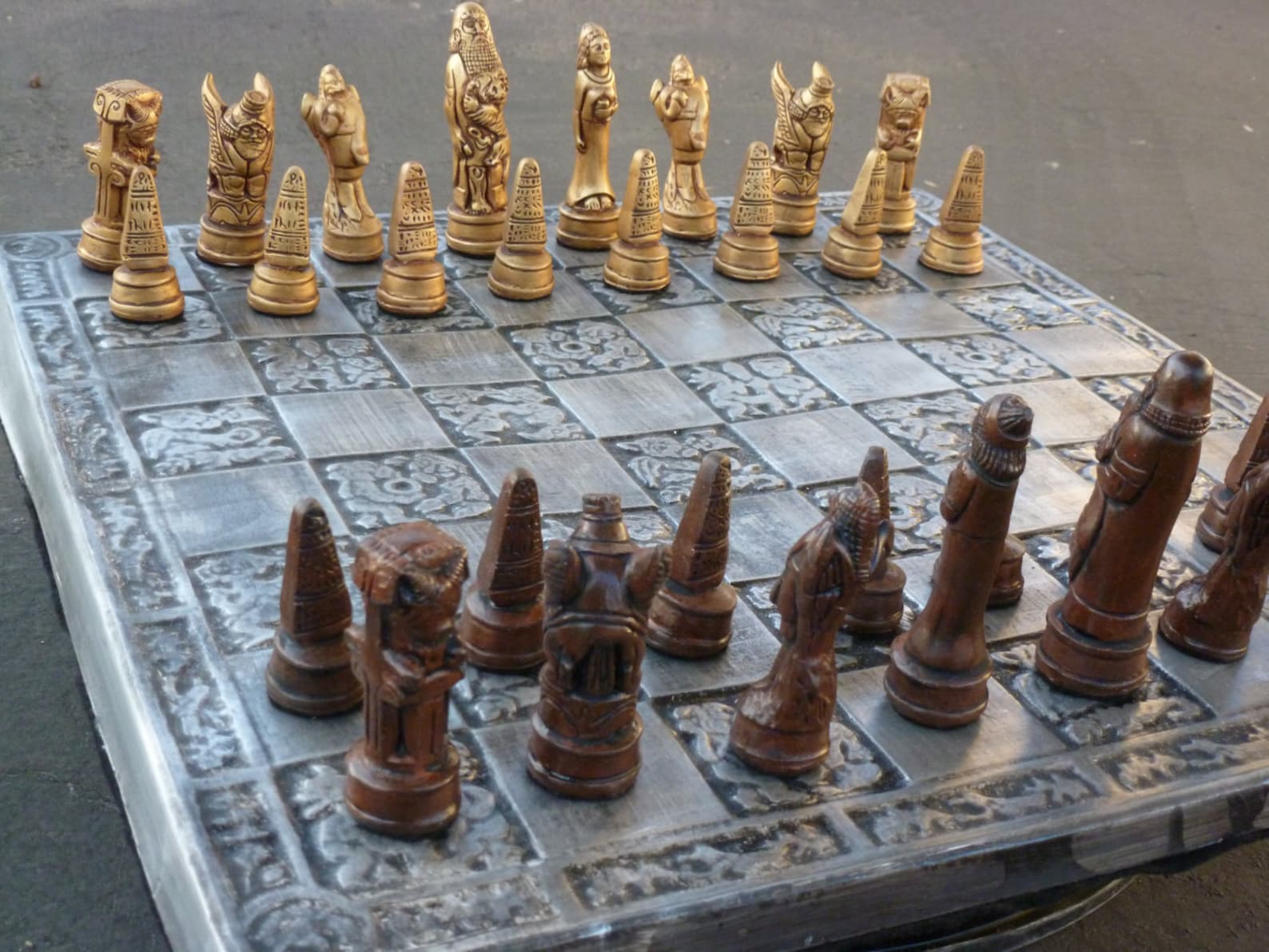 Epic of Gilgamesh Chess Set, Customisable Colours (pieces Only ...