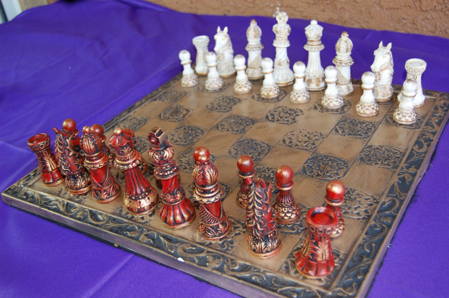 Ornate Staunton Chess Set, Customisable Colours (pieces Only) - Etsy UK