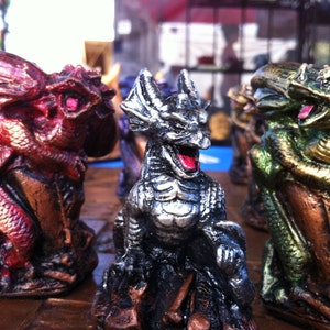 Wee Surly Dragons Chess Set. Customisable colours (pieces only no board)