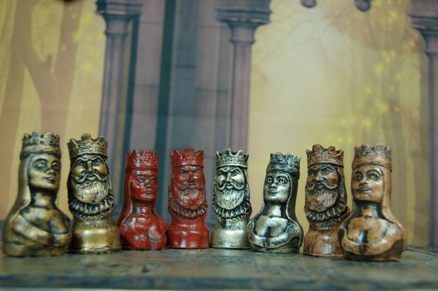 Regal Chess Set. Customisable Colours (pieces Only) - Etsy