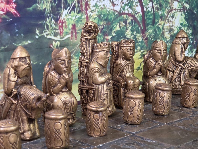Medieval Chess Set, Customisable Colours (pieces Only/board Not Inluded ...