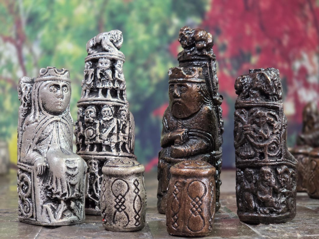 Medieval Chess Set, Customisable Colours (pieces Only/board Not Inluded ...