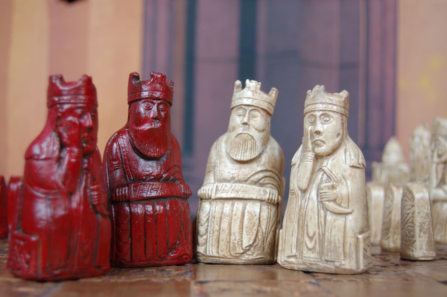 Isle of Lewis Chess Set Customisable Colours (pieces Only) Harry