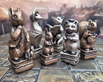SNEAK PEEK Beatrix Potter Chess Set, Customisable Colours (Pieces Only)