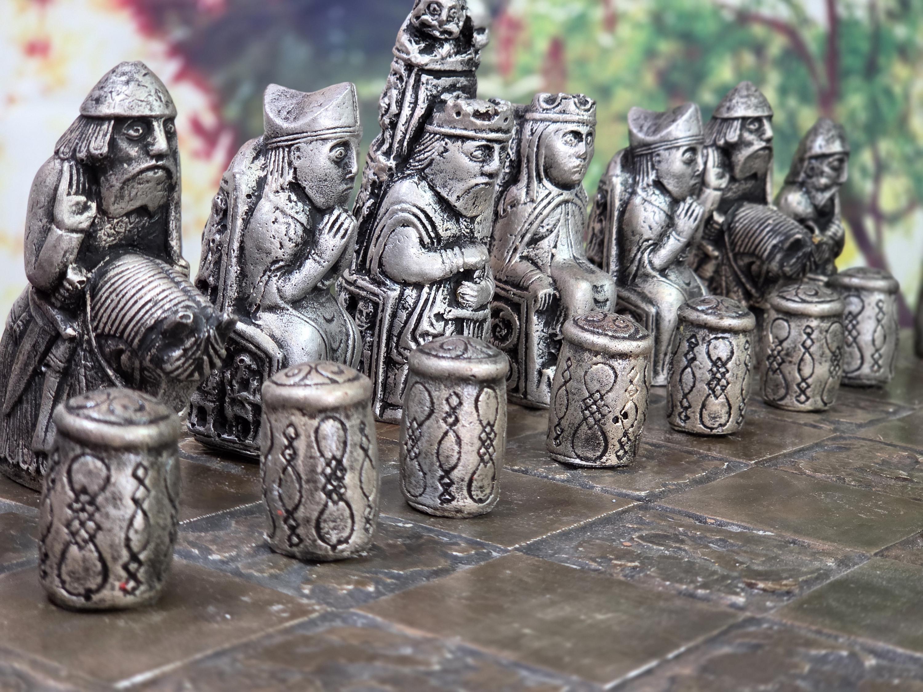 Medieval Chess Set, Customisable Colours (pieces Only/board Not Inluded ...