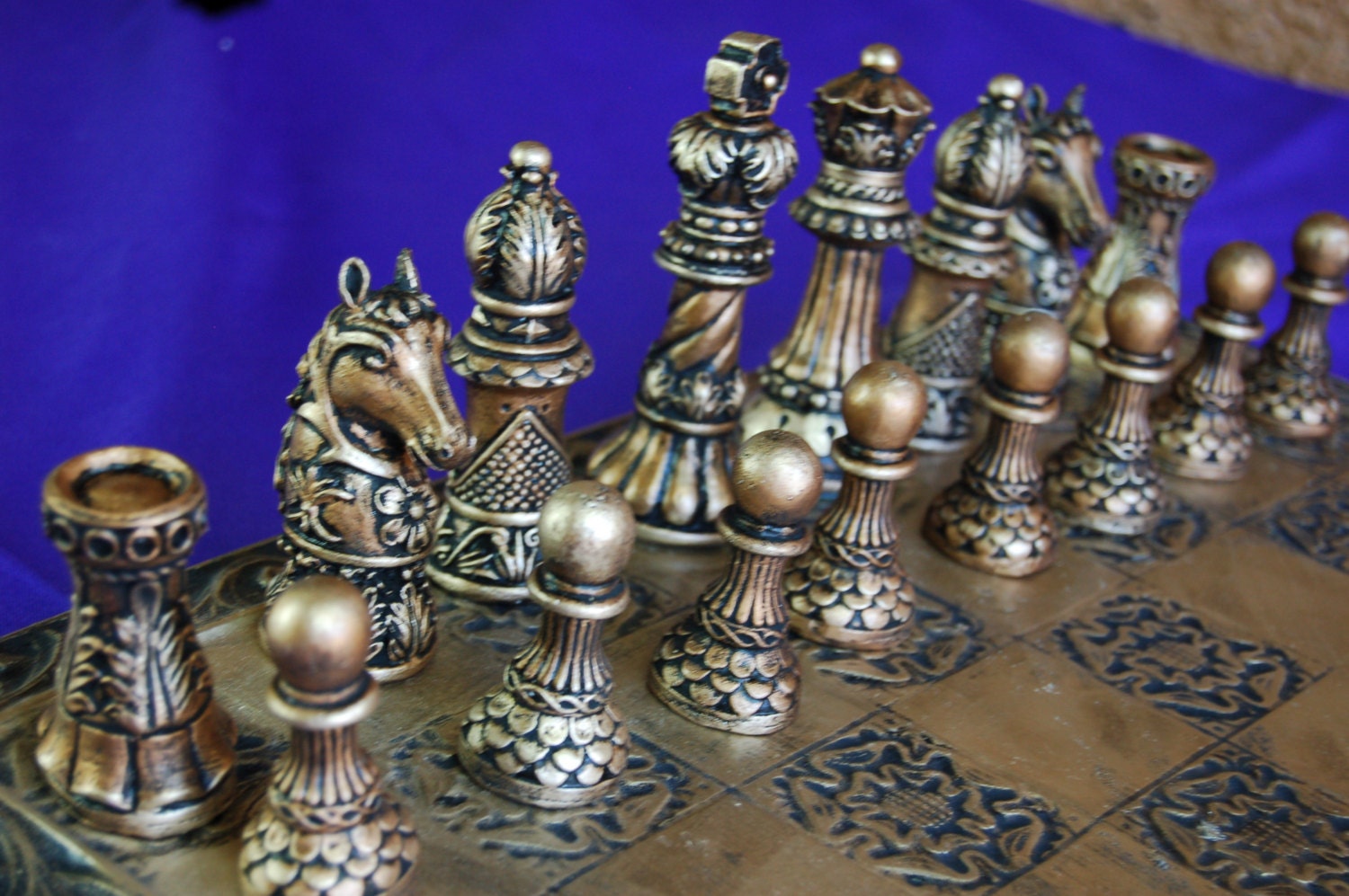 Ornate Staunton Chess Set, Customisable Colours (pieces Only) - Etsy