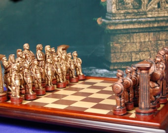 Roman Chess Set, Customizable Colours (Pieces only/Board Not Included) How often do you think about the Roman Empire?