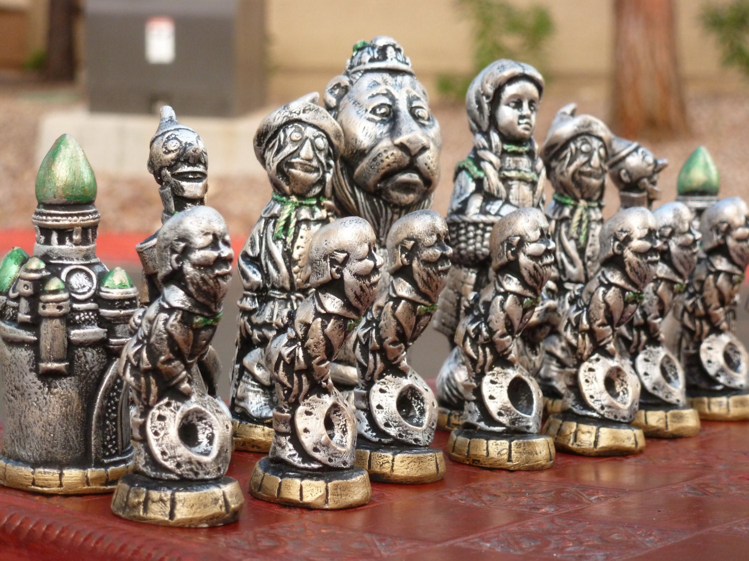 Wizard of Oz Chess Set, Customisable Colours (pieces Only) Dorothy