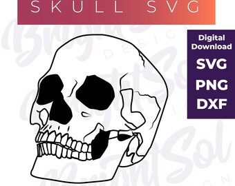 Skull svg, Sublimation, Skull silhouette svg files, skull cut files, skeleton svg, cricut svg