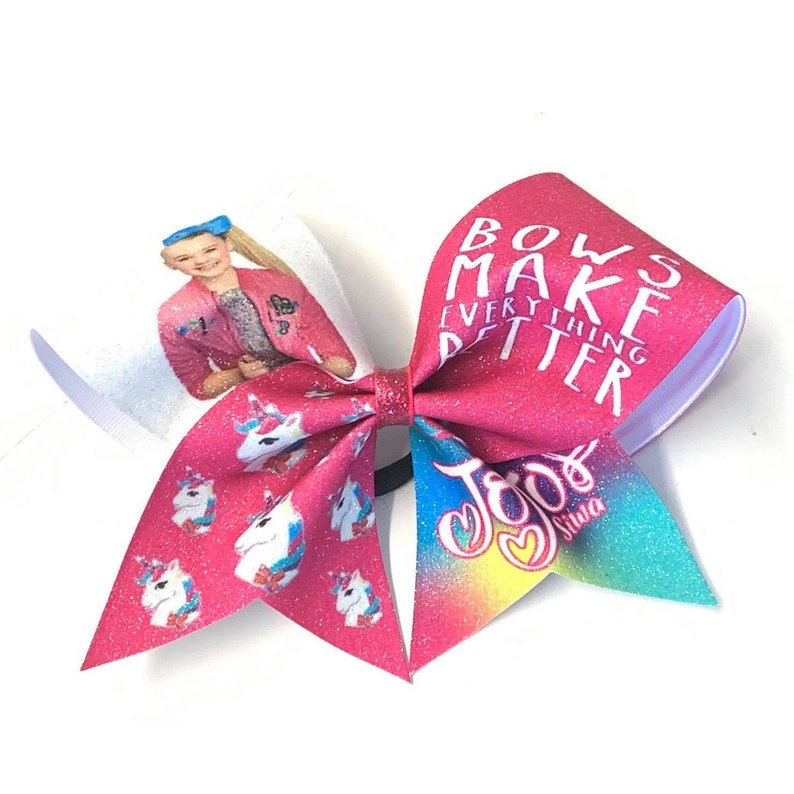 JoJo Siwa Bows Make Everything Better Sublimated Cheer Bow ...