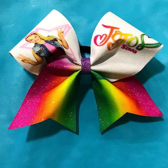 Download Free Jojo Siwa Rainbow Sublimated Cheer Bow Etsy SVG Cut Files