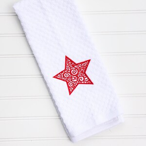 Patriotic Kitchen Towel Star Kitchen Towel 4th Of July Towel Americana Kitchen Towel Americana Kitchen Decor Patriotic Kitchen image 1