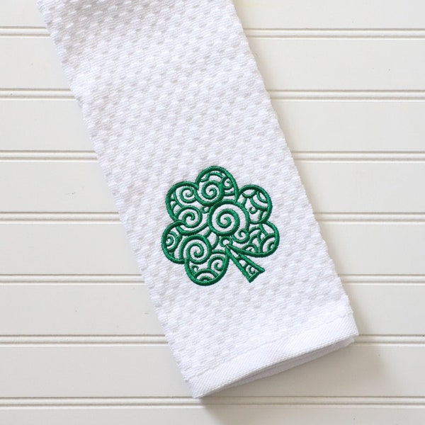 St. Patrick's Day Hand Towel - Shamrock Hand Towel - St. Patrick's Day Decor Towel - Shamrock Towel - Bathroom Decor - Bathroom Hand Towel