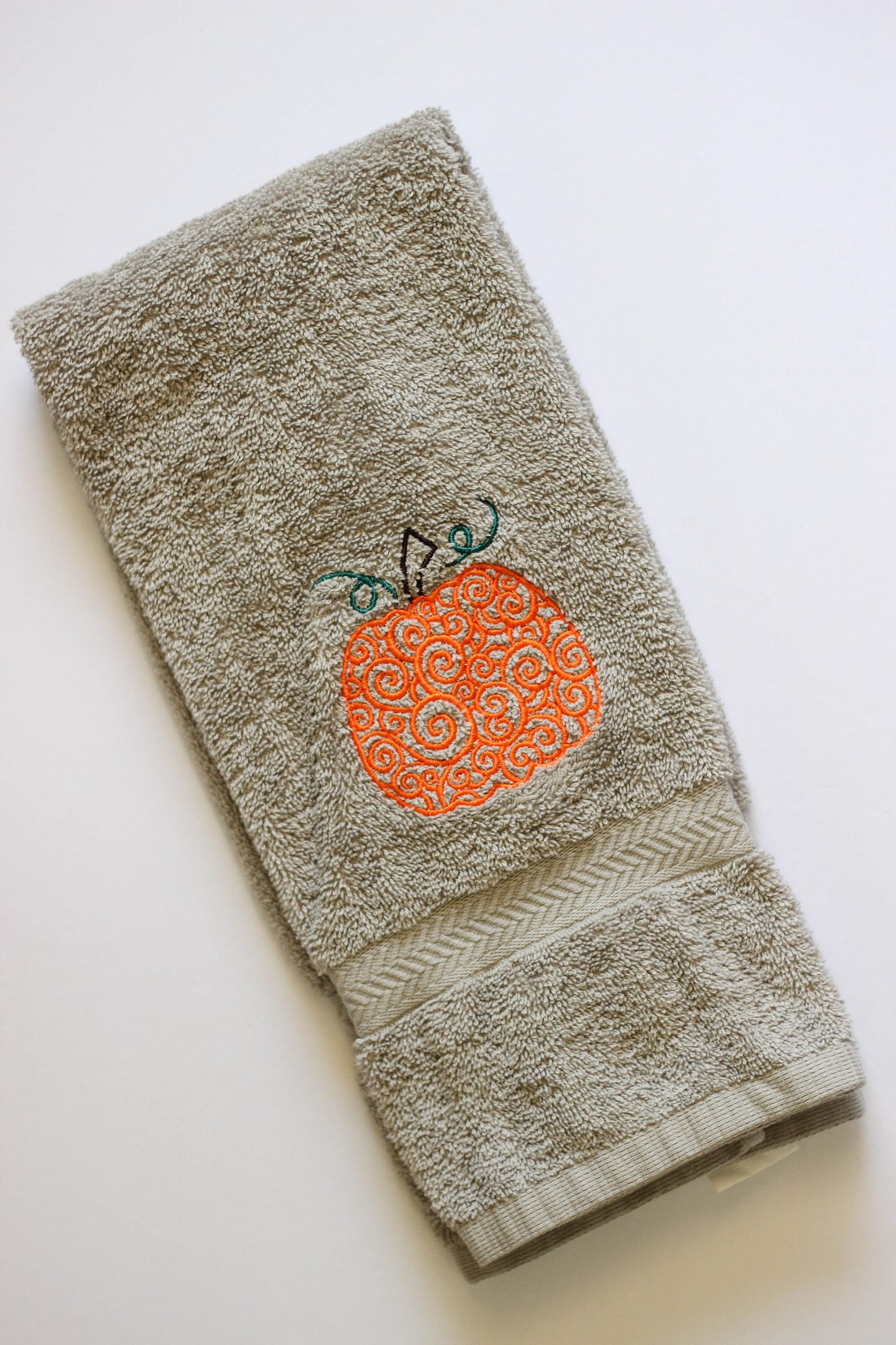 Pumpkin Hand Towel Thanksgiving Hand Towel Fall Decor Etsy