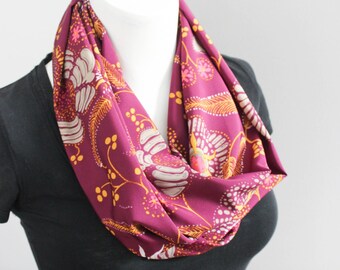 Purple Scarf - Infinity Scarf - Fashion Scarf - Ladies Scarf - Lightweight Scarf - Girlfriend Gift - Gift for Her - Gift Under 20