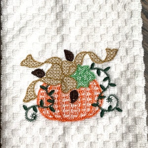 Pumpkin Hand Towel Thanksgiving Hand Towel Fall Decor Towel Fall Decor Fall Hand Towel Bathroom Decor Bathroom Hand Towel image 6