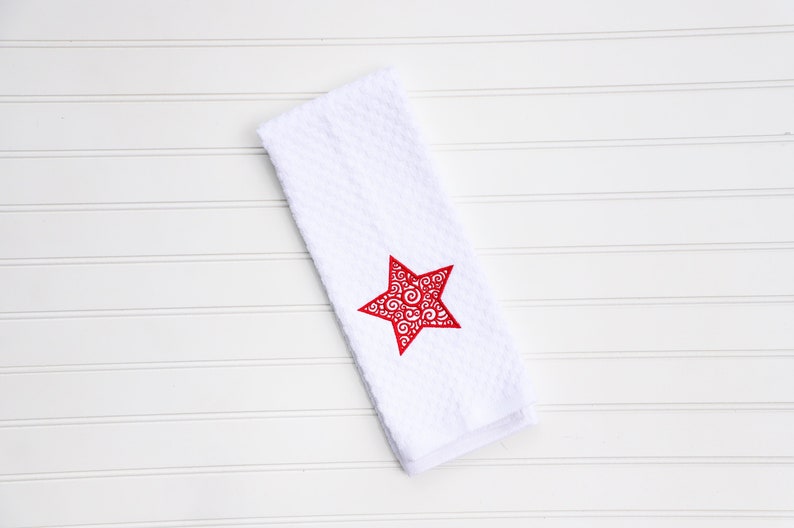 Patriotic Kitchen Towel Star Kitchen Towel 4th Of July Towel Americana Kitchen Towel Americana Kitchen Decor Patriotic Kitchen image 1