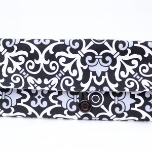 Black and white Diaper Clutch - Diaper Change Clutch - Diaper Changing Mat - Baby Shower Gift - New Mom Gift
