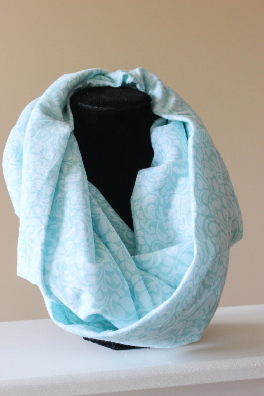 Blue Nursing Scarf Breastfeeding Cover up Infinity Nursing Etsy