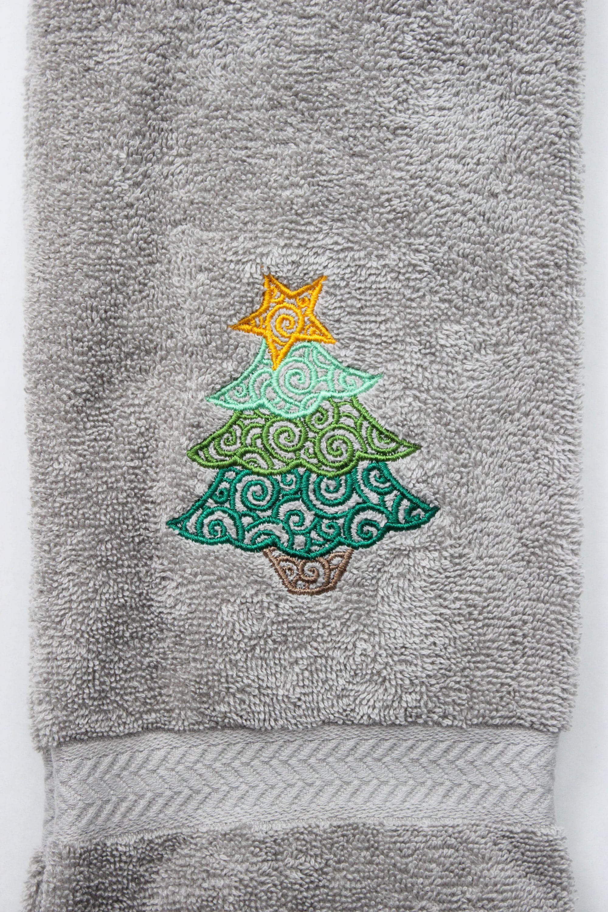 Christmas Hand Towel Set Christmas Towels Snowflake Towels Etsy