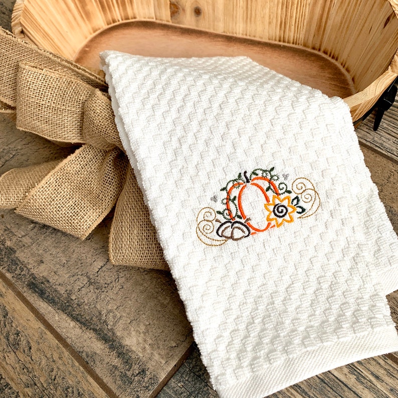 Pumpkin Hand Towel Thanksgiving Hand Towel Fall Decor | Etsy
