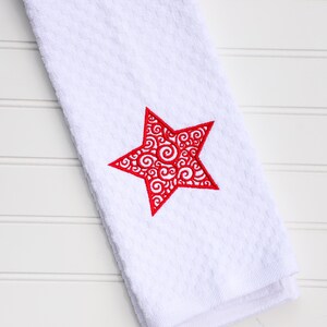 Patriotic Kitchen Towel Star Kitchen Towel 4th Of July Towel Americana Kitchen Towel Americana Kitchen Decor Patriotic Kitchen image 2