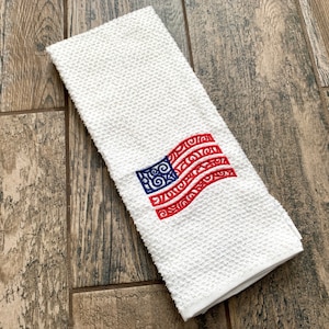 American Flag Kitchen Towel - Flag Towel - 4th Of July Kitchen Towel - Americana Kitchen Towel - Americana Kitchen Decor - Patriotic Kitchen