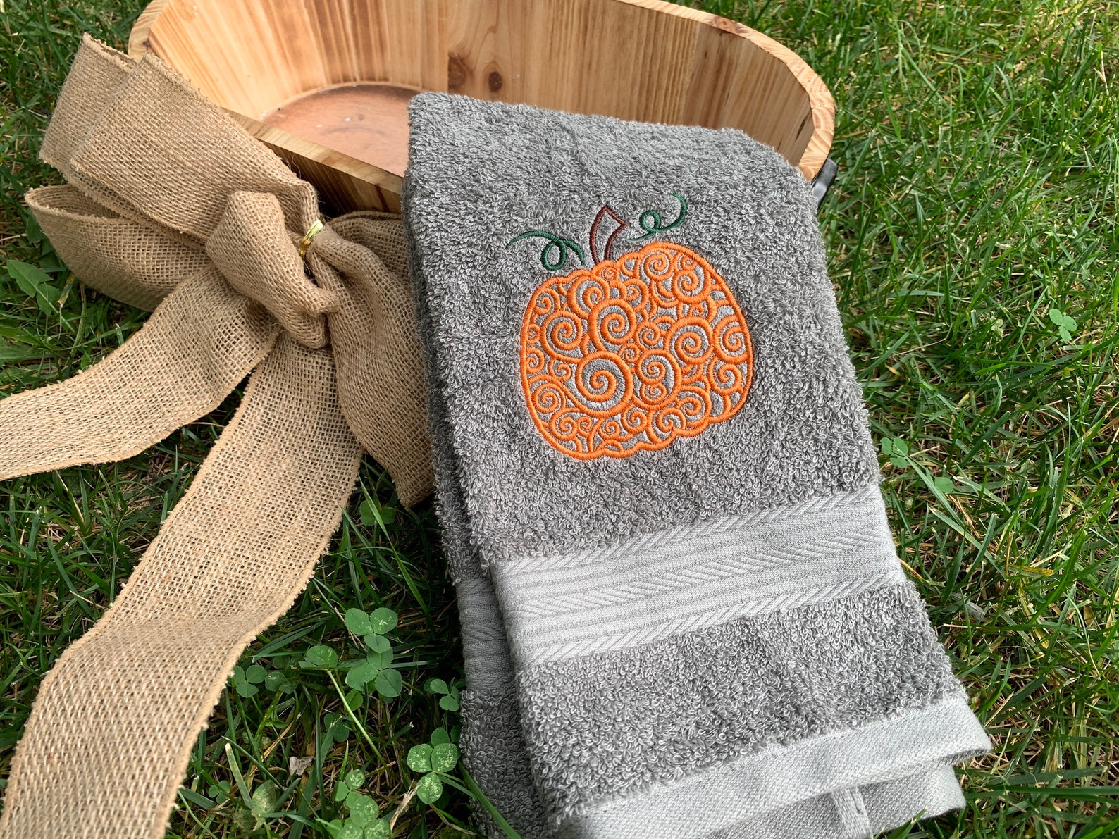 Pumpkin Hand Towel Thanksgiving Hand Towel Fall Decor Etsy