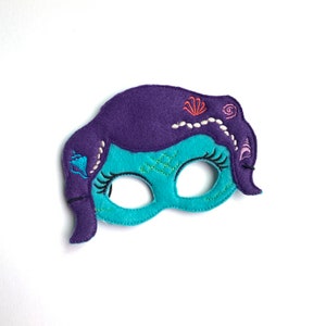 Mermaid Mask - Mermaid Kids Mask - Mermaid Play Mask - Mermaid Dress Up Mask - Mermaid Costume Mask - Play Pretend Mask - Imagination Play