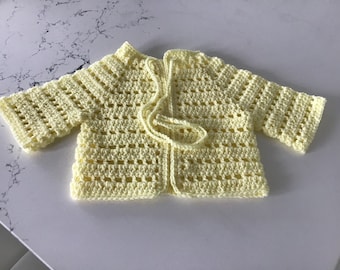 New Handmade Crochet Baby Cardigan Sweater