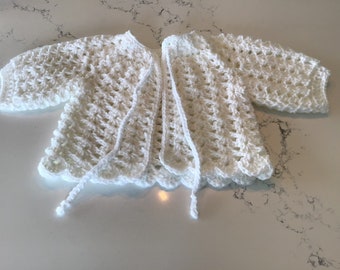 New Handmade Crochet Baby Cardigan Sweater