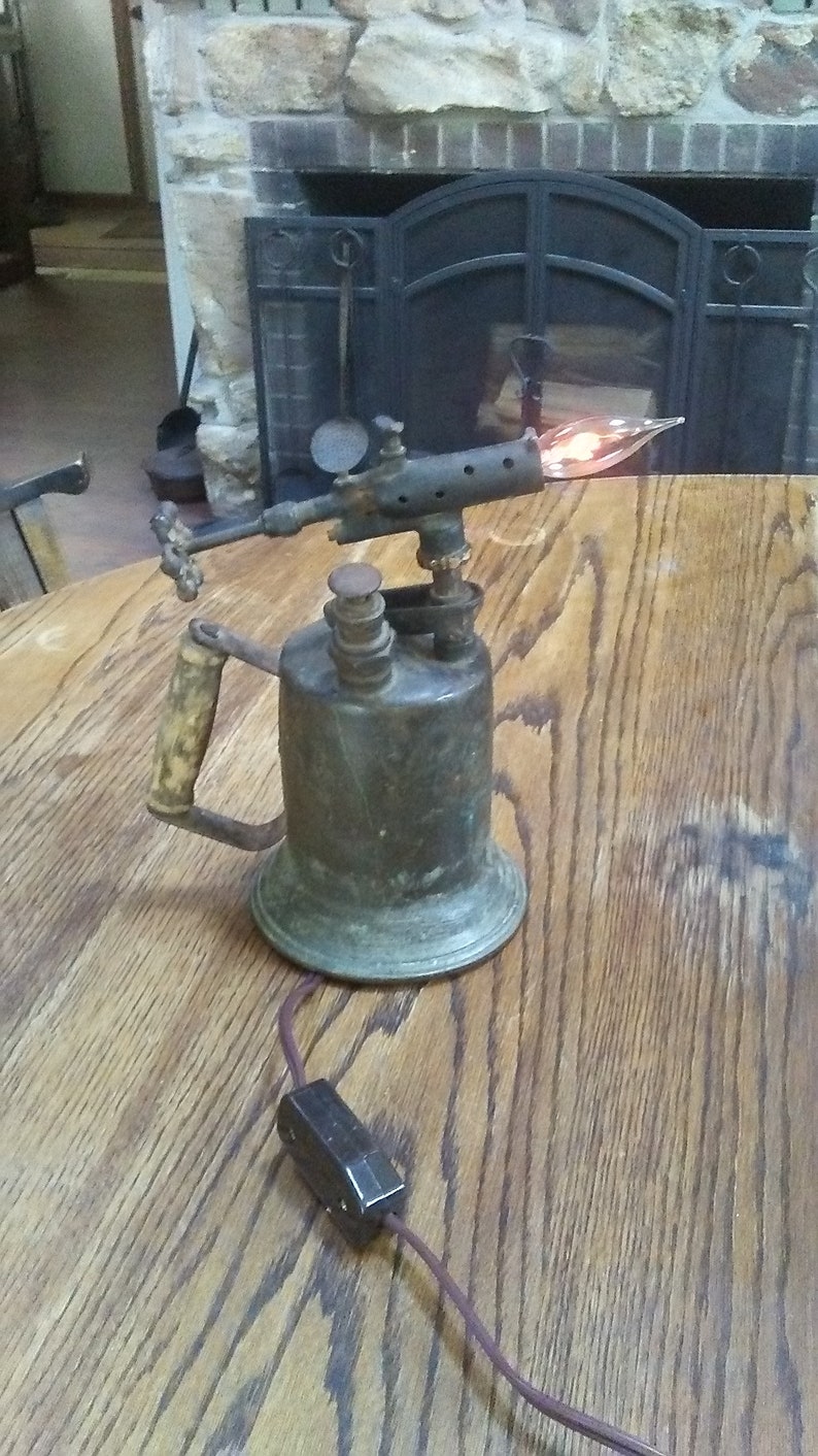 Antique Blow Torch Light | Etsy