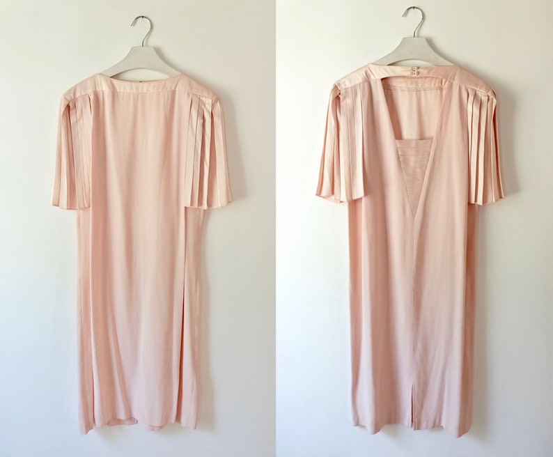pink 80s dress