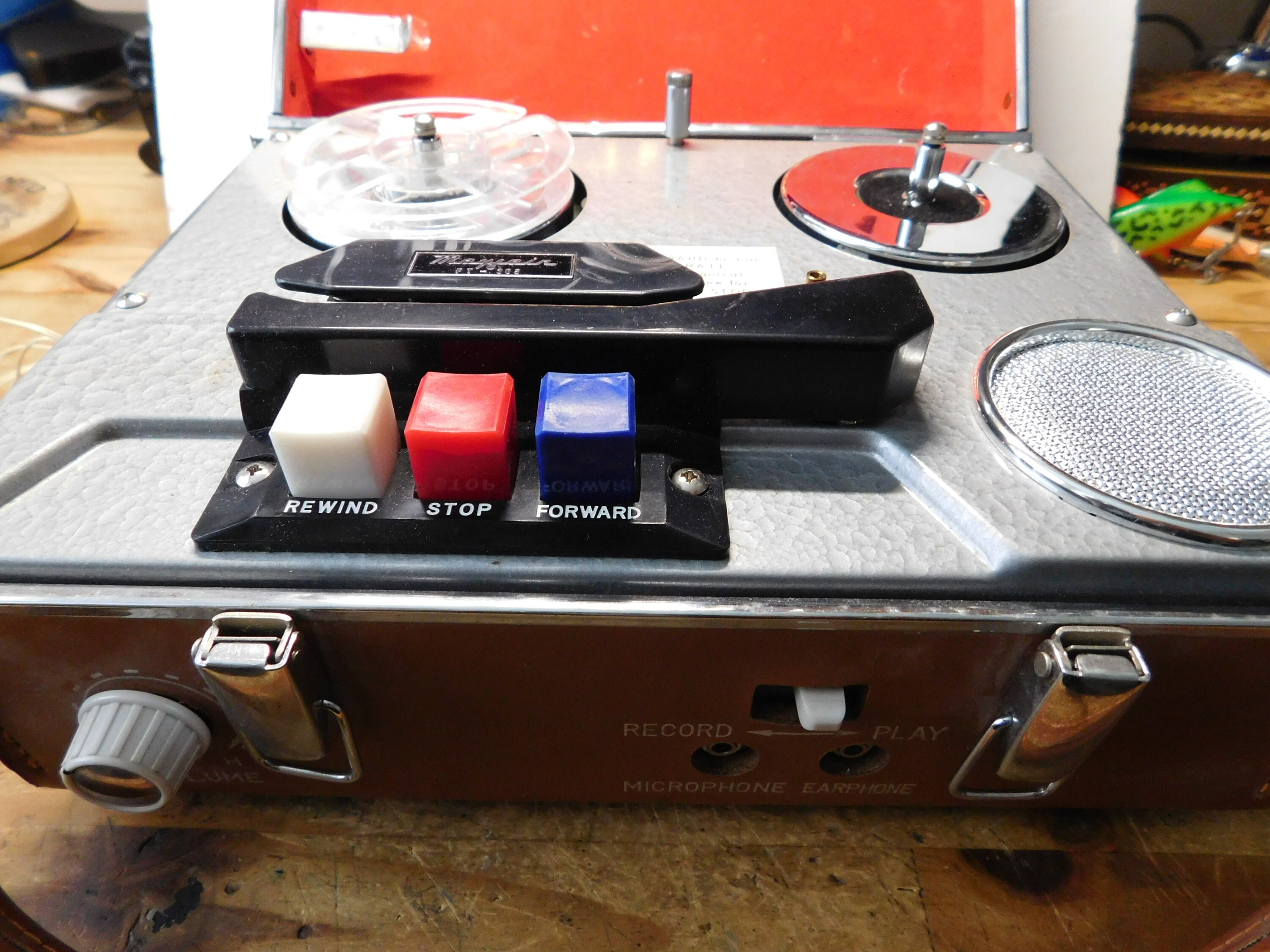 Vintage Mayfair portable tape recorder circa 1960's. Very Etsy