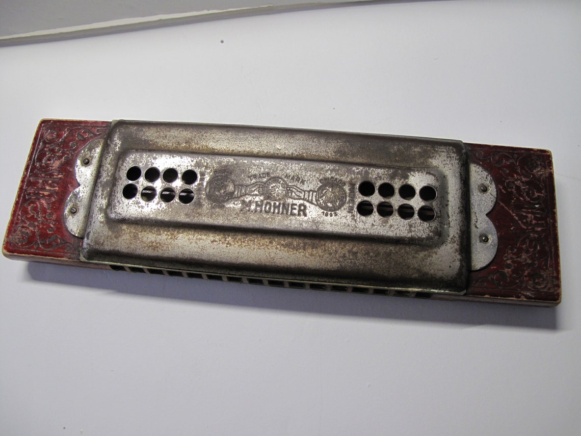 Vintage 1900's Hohners Best Tremolo Concert Harmonica. In Etsy