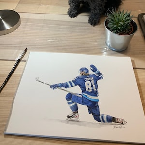 Kyle Connor // Winnipeg Jets // Hockey // NHL // Watercolour Painting